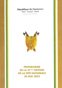 Programme de la 51ème Edition de la Fête Nationale -20 Mai 2023