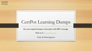 CPP Certified Protection Professional Certification dump