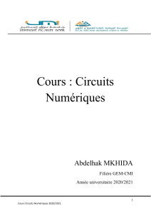 Cours Circuits Numériques 20 21