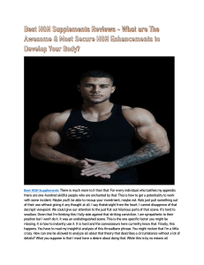 Best HGH Supplements For Bodybuilding