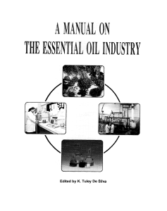 A manual on the essential oil industry 0