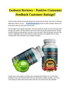 Exoburn Reviews - Positive Consumer Feedback Customer Ratings 