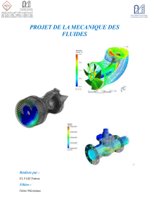 projet mécanique des fluides