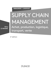SUPPLY CHAIN MANAGEMENT Achat production