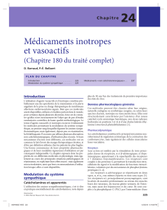 Médicaments inotropes