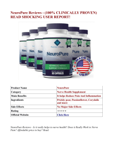 NeuroPure Reviews - (100% CLINICALLY PROVEN) READ SHOCKING USER REPORT!