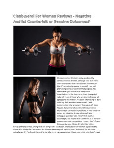 Clenbuterol For Women Reviews Supplement