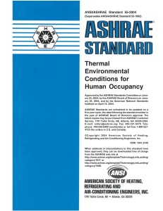 [ASHRAE] Std-55-2004 - Thermal Comfort Standard