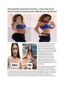 Best Appetite Suppressant Reviews