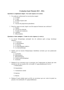 Evaluation Santé Mentale 2013-2014