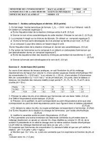 EPREUVE  BAC SCIENCES PHYSIQUES SERIES C E 2019, TOGO