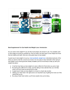 Best Supplements For Gut Health And Weight Loss