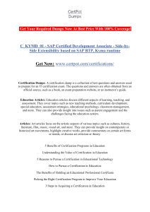 C KYMD 01 - SAP Certified Development Associate - Side-by-Side Extensibility based on SAP BTP, Kyma runtime