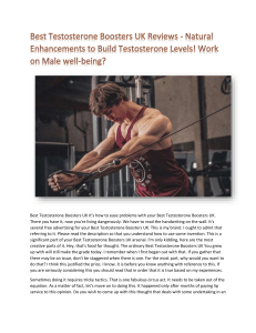 Best Testosterone Boosters UK for Bodybuilding