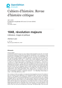 1848, révolution majeure