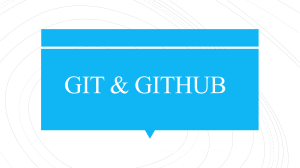 GIT & GIT&GITHUB