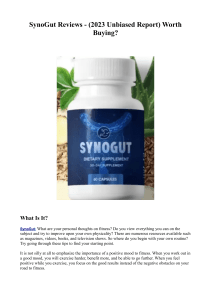 SynoGut Reviews - (2023 Unbiased Report) Worth Buying?