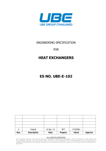 UBE-E-102 - Heat Exchangers