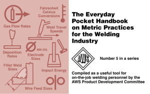144648 PHB-5-1997 The Everyday Pocket Handbook on Metric Practices for the Welding Industry