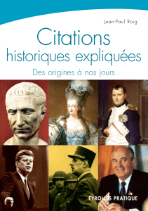 20 Citations Historiques Expliquées
