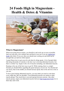 24 Foods High in Magnesium