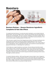 Boostaro Reviews :- Beware Boostaroo Ingredients Complaints & Fake Side Effects