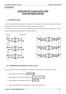 Marche-en-Parallèle transformateur