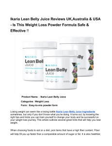 ikaria lean belly juice reviews