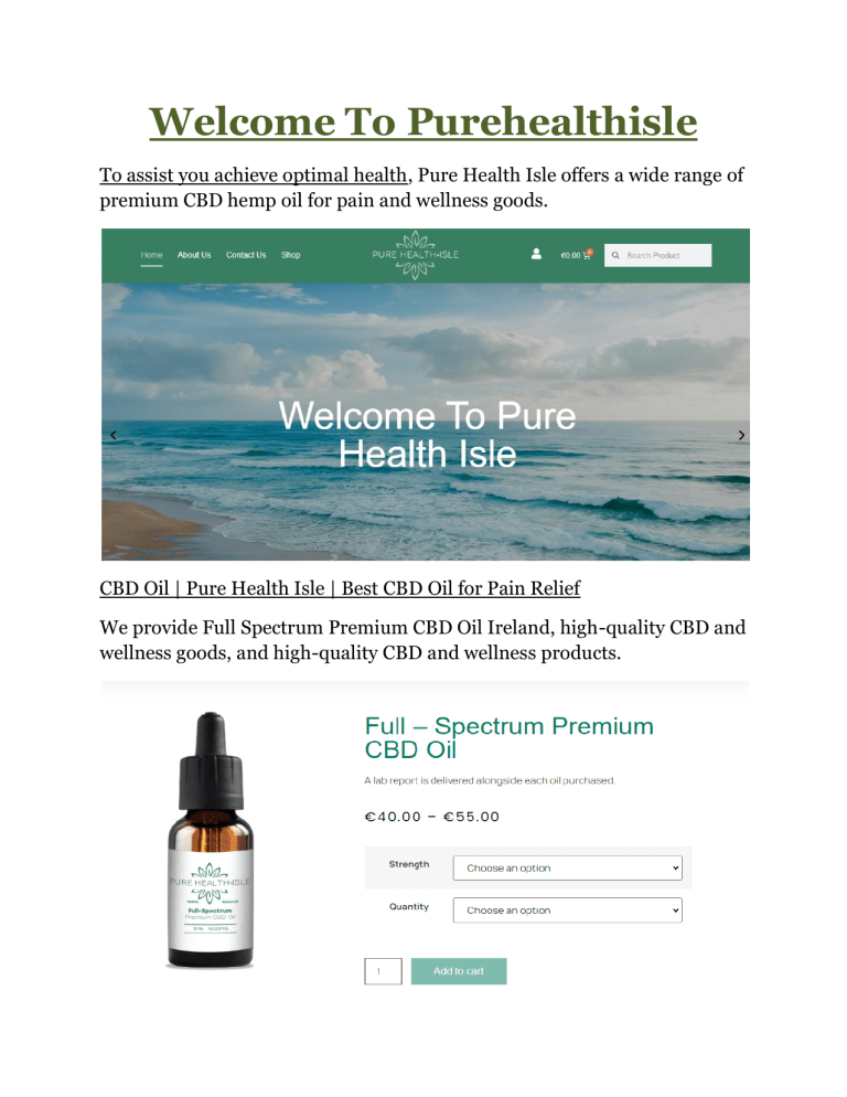 CBD oil Ireland