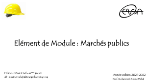 Marché publics (1)