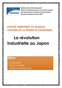 exposé sur la révolution industrielle au japon 