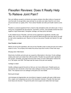 Flexafen Reviews  Does It Really Help To Relieve Joint Pain 