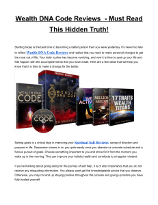 Wealth DNA Code Reviews  - Must Read This Hidden Truth!
