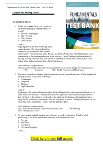 Test Bank For Fundamentals of Nursing 11th Edition Potter Perry