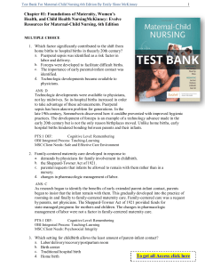 Test Bank For Maternal Child Nursing 6th Edition By Emily Slone McKinney