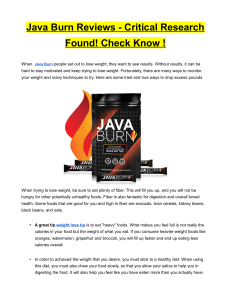Java Burn Reviews - Critical Research Found! Check Know