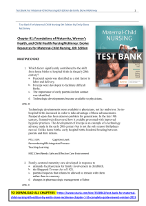 Test Bank Maternal Child Nursing 6th Edition By Emily Slone McKinney