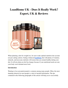 LeanBiome UK - Does It Really Work  Expert, UK & Reviews 