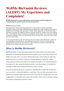 WellMe BioVanish Reviews ALERT My Experience and Complaints