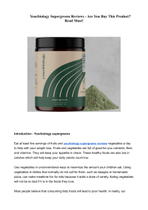 Yourbiology Supergreens Reviews - Are You Buy This Product? Read Must!