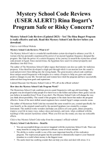 Mystery School Code Reviews (USER ALERT!) Rina Bogart’s Program Safe or Risky Concern