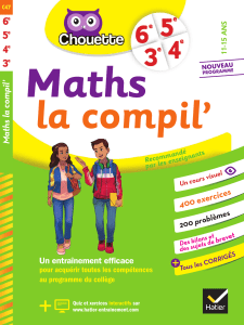 EBOOK Maths La Compil 6e 5e 4e 3e - manuel scolaire - mathematiques - college - educatif - enseignement - eleve 