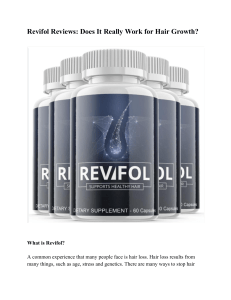 Revifol Reviews: Does It Really Work for Hair Growth?