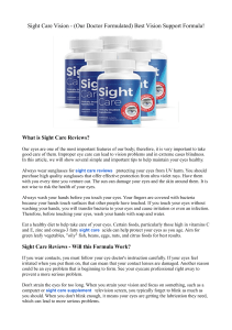 Sight Care Vision - (Our Doctor Formulated) Best Vision Support Formula!