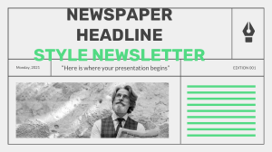 Newspaper Headline Style Newsletter by Slidesgo