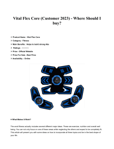 Vital Flex Core (Customer 2023) - Where Should I buy