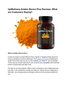 UpWellness Golden Revive Plus Reviews- What are Customers Saying 