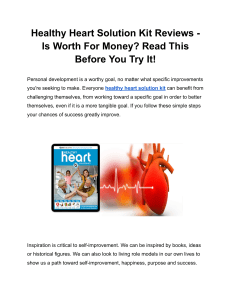 Healthy Heart Solution Kit Reviews - Is Worth For Money  Read This Before You Try It!