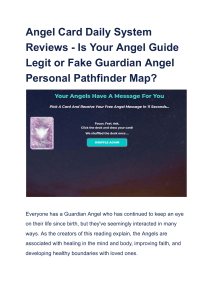 Angel Card Daily System Reviews - Is Your Angel Guide Legit or Fake Guardian Angel Personal Pathfinder Map 
