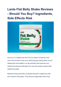 Lanta Flat Belly Shake Reviews - Should You Buy  Ingredients, Side Effects Risk